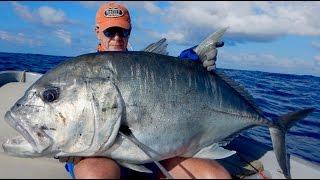 MONSTER OF THE DEEP!! JIGGING FOR GT!