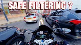 How To Filter Through Traffic In Rush Hour | BMW K1300s