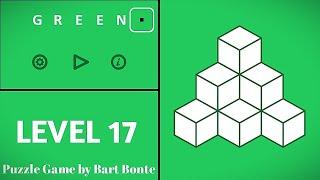 Green LEVEL 17 - Puzzle Game by Bart Bonte