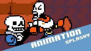 Sans Vs Papyrus - Undertale fight animation P.2/2