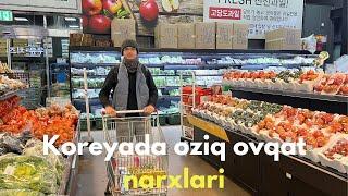 KOREYADA OZIQ-OVQAT MAHSULOTLAR NARXI NECHA PUL? | 2024