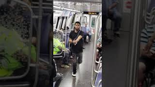 Subway train dancers in Washington DC