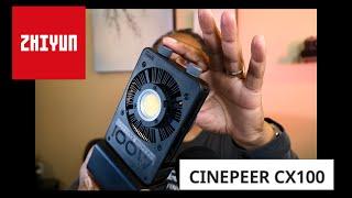 ZHIYUN Cinepeer CX100 COB light, let's take a look at a portable creator light!