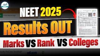 NEET 2025 Results are OUT! | NEET Marks vs Rank vs Colleges | NEET 2025 Cutoff for GMC  #neetcutoff