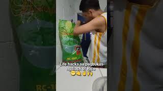 Life hacks sa pagbukas ng sako ng Rice 