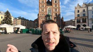 KRAKOW's OLD TOWN SQUARE in Winter 2025.