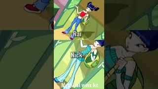 Winx Club nick vs rai #shorts #winxclub