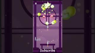 knife rush fruit game play | Fun game play | #short