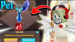 I got New Pet +  Sword Effect in Bedwars - Horn 48 || Blockman Go