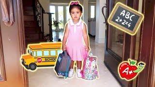 ELLE'S FIRST DAY OF SCHOOL!!! (THE CUTEST BABY STUDENT)