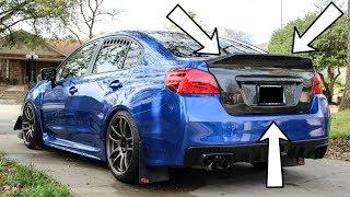 Carbon Fiber Trunk Install 2015+ Subaru Wrx/Sti 2016 2017 2018