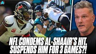 Texans LB Azeez Al-Shaair Suspended 3 Games For Hit On Trevor Lawrence | Pat McAfee Show