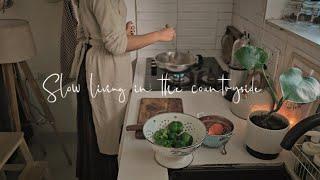 Slow living in a country house | Garden care | Cozy rainy day cooking | Simple joys | homemaker VLOG