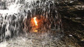 The Geologic Oddity in New York; Eternal Flame Falls
