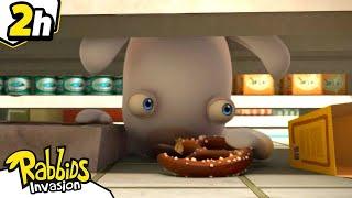 Big Compilation 2H Hide Rabbids! | RABBIDS INVASION | New episodes | Cartoon for Kids