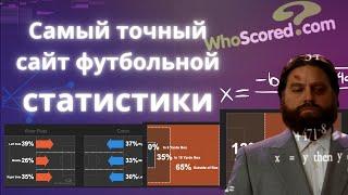 Самые точные цифры в футболе. Обзор сайта спортивной статистики WhoScored