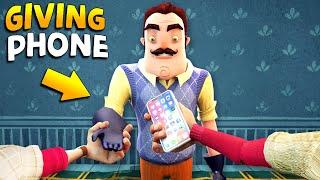 Giving The Neighbor A CELLPHONE!!! | Hello Neighbor Gameplay (Mods)