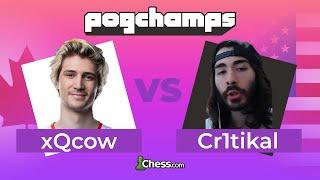 xQc Gets Checkmated by MoistCr1tikal in 6 Moves! | Chess.com PogChamps