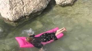 Wetlook - Sea swim in long  wet skirt, wet blouse