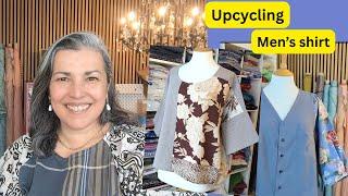 How I Upcycle a men's shirt with some delicious Fabric Scraps!