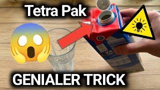 GENIALER Tetra Pak Trick den JEDER kennen muss - LIFEHACK