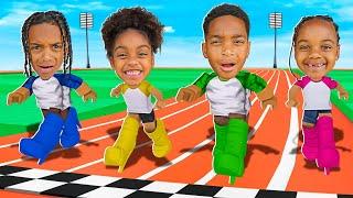 ROBLOX HIGH HEELS RACE WITH NOVA, AYLA, KYRIE, & DJ | The Princess Clubhouse