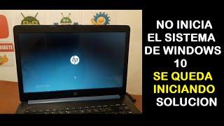 laptop hp no avanza se queda iniciando solución