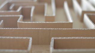 Cardboard maze