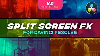 Split Screen / Multiscreen  DaVinci Resolve Templates 