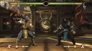 Mortal Kombat 9 - Scorpion обучение + комбо