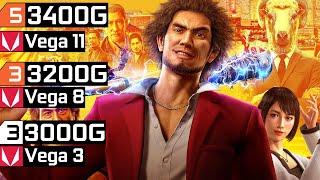 Yakuza Like a Dragon - Ryzen 3 3200G Vega 8 | Ryzen 5 3400G Vega 11 | Athlon 3000G Vega 3 & 8GB RAM