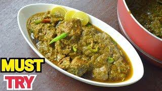 Palak Gosht Restaurant Recipe || Tasty Spinach Mutton Recipe by (YES I CAN COOK) #PalakGosht