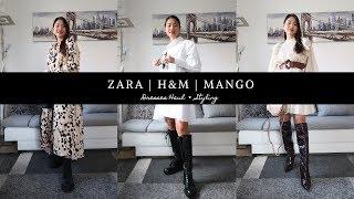 New In H&M | ZARA | MANGO | Dresses Haul & Styling | #fashionhaul #zara #mango #hm