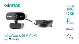 Webcam USB Full HD com Microfone Comtac