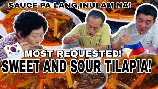 MY KOREAN PARENTS-IN-LAW  TRIED SWEET AND SOUR FISH(tilapia) | SAUCE PA LANG,ULAM NA !