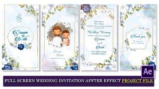 Full Screen Wedding Invitation Premiere Pro Project Download