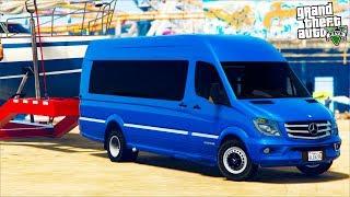 РЕАЛЬНАЯ ЖИЗНЬ В GTA 5 - КУПИЛИ НОВЕНЬКИЙ MERCEDES SPRINTER ДЛЯ РАБОТЫ! ВОТЕР