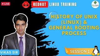 Session-1 | History of UNIX (Linux) & General Booting Process of Linux | Nehra Classes