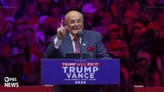 Rudy Giuliani Goes Absolutely Insane at Madison Square Garden Trump Rally