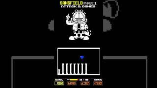 Undertale Fangame - All Sansfield Phase 1 Attacks - Bad Monday Simulator #shorts