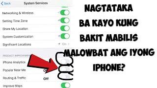 Bakit mabilis malowbat ang iPhone mo? Paano ayusin ang iPhone na mabilis malowbat? Tips Rona