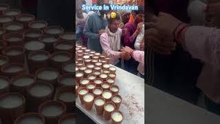 Service in Vrindavan #religion #bhakti #travel #iskcon #food #vrindavan