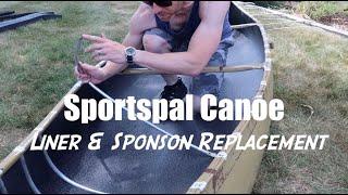 Sportspal canoe floor liner and side sponson replacement/maintenance tutorial.