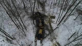 Tigercat 1185 Harvester in the Adirondacks