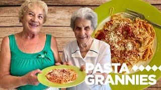 Watch 90yr old Olga make ultra-fine maccheroncini pasta! | Pasta Grannies