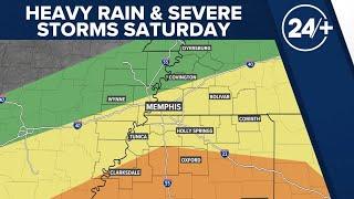 Severe thunderstorms, flooding possible Saturday | ABC24 Memphis Weather