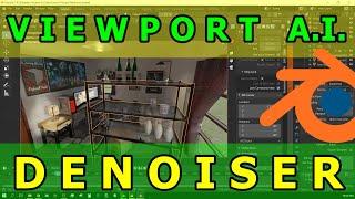 Blender Cycles Real Time Viewport AI Denoiser Test
