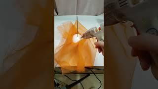 DIY Giant Organza Flower #shorts