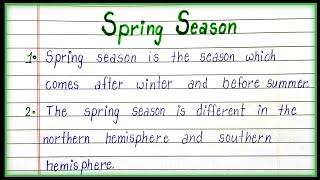 10 Lines on Spring Season in English| Essay on Spring Season|