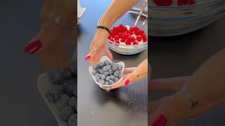 Raspberries & Blueberries Yogurt Clusters #shortsfeed #youtubeshorts #foryou #jhol #cokestudio